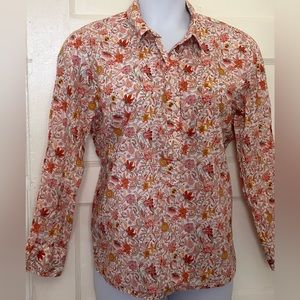 J. Crew Liberty print button down shirt, size 20.